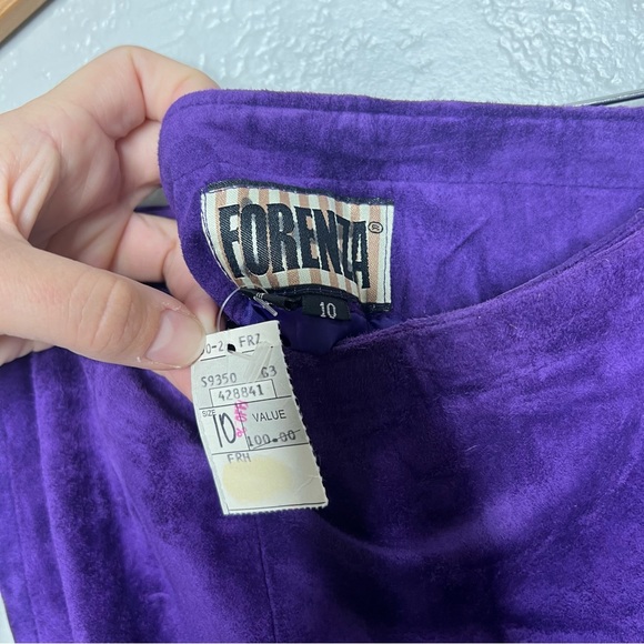 Forenza Deep Purple Maxi Skirt with Button Accents - Picture 5 of 5